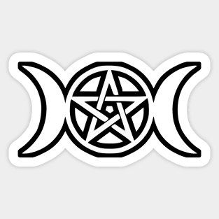 Hecate Pentagram Design Sticker